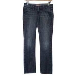 Women's PAIGE Blue Heights Low Rise Skinny Leg Blue Denim Casual Jeans Size 26 P